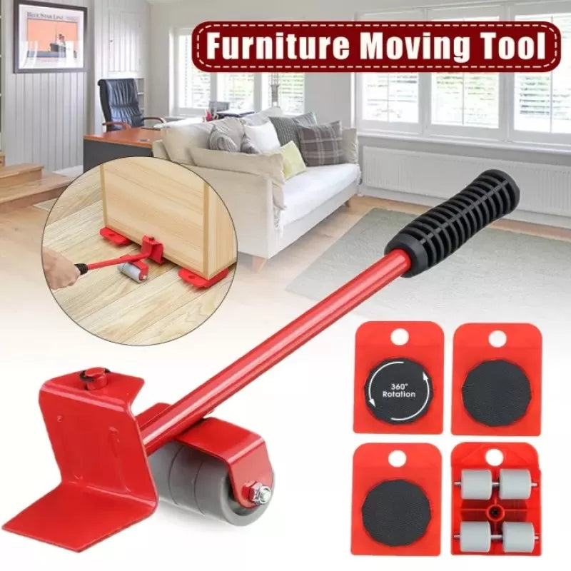 5 In 1 Moving Heavy Object Handling Tools Portable Furniture Lifter