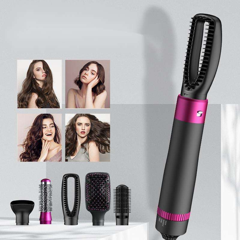 5-in-1 Hot Air Brush: Dry, Style, Volumize Ionic Bliss Hot Air Brush for Perfect Hair